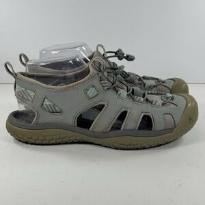 Keen SOLR Outdoor Hiking Water Sandals Gray Ocean‎ Wave 1022452 Women's Size 8.5
